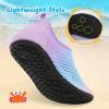 imageBesroad Kids Water Shoes Girls Boys Quick Dry Aqua Socks Barefoot Non Slip Beach Swim Surf ShoesGradient Blpink
