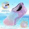 imageBesroad Kids Water Shoes Girls Boys Quick Dry Aqua Socks Barefoot Non Slip Beach Swim Surf ShoesGradient Blpink