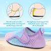 imageBesroad Kids Water Shoes Girls Boys Quick Dry Aqua Socks Barefoot Non Slip Beach Swim Surf ShoesGradient Blpink