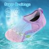 imageBesroad Kids Water Shoes Girls Boys Quick Dry Aqua Socks Barefoot Non Slip Beach Swim Surf ShoesGradient Blpink
