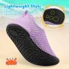 imageBesroad Kids Water Shoes Girls Boys Quick Dry Aqua Socks Barefoot Non Slip Beach Swim Surf ShoesLight Purple