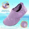 imageBesroad Kids Water Shoes Girls Boys Quick Dry Aqua Socks Barefoot Non Slip Beach Swim Surf ShoesLight Purple