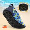 imageBesroad Kids Water Shoes Girls Boys Quick Dry Aqua Socks Barefoot Non Slip Beach Swim Surf ShoesNavy Shark