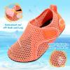 imageBesroad Kids Water Shoes Girls Boys Quick Dry Aqua Socks Barefoot Non Slip Beach Swim Surf ShoesOrange