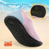 imageBesroad Kids Water Shoes Girls Boys Quick Dry Aqua Socks Barefoot Non Slip Beach Swim Surf ShoesPink Blue