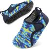 imageBesroad Kids Water Shoes Girls Boys Quick Dry Aqua Socks Barefoot Non Slip Beach Swim Surf ShoesNavy Shark