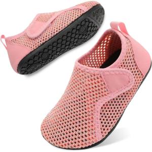 imageBesroad Kids Water Shoes Girls Boys Quick Dry Aqua Socks Barefoot Non Slip Beach Swim Surf ShoesColorful Orange