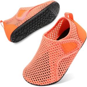 imageBesroad Kids Water Shoes Girls Boys Quick Dry Aqua Socks Barefoot Non Slip Beach Swim Surf ShoesOrange