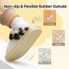 imageBesroad Kids Slippers Girls Boys Fuzzy House Slippers Warm Memory Foam House Shoes Soft Plush Bedroom Slippers Slides Indoor OutdoorBeige Leopard