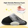 imageBesroad Kids Slippers Girls Boys Fuzzy House Slippers Warm Memory Foam House Shoes Soft Plush Bedroom Slippers Slides Indoor OutdoorBlack