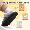 imageBesroad Kids Slippers Girls Boys Fuzzy House Slippers Warm Memory Foam House Shoes Soft Plush Bedroom Slippers Slides Indoor OutdoorDark Grey
