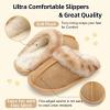 imageBesroad Kids Slippers Girls Boys Fuzzy House Slippers Warm Memory Foam House Shoes Soft Plush Bedroom Slippers Slides Indoor OutdoorGold