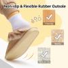 imageBesroad Kids Slippers Girls Boys Fuzzy House Slippers Warm Memory Foam House Shoes Soft Plush Bedroom Slippers Slides Indoor OutdoorGold