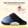 imageBesroad Kids Slippers Girls Boys Fuzzy House Slippers Warm Memory Foam House Shoes Soft Plush Bedroom Slippers Slides Indoor OutdoorGradient Navy