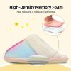 imageBesroad Kids Slippers Girls Boys Fuzzy House Slippers Warm Memory Foam House Shoes Soft Plush Bedroom Slippers Slides Indoor OutdoorGradient Pink