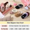 imageBesroad Kids Slippers Girls Boys Fuzzy House Slippers Warm Memory Foam House Shoes Soft Plush Bedroom Slippers Slides Indoor OutdoorGradient Viole