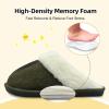 imageBesroad Kids Slippers Girls Boys Fuzzy House Slippers Warm Memory Foam House Shoes Soft Plush Bedroom Slippers Slides Indoor OutdoorGreen
