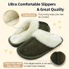 imageBesroad Kids Slippers Girls Boys Fuzzy House Slippers Warm Memory Foam House Shoes Soft Plush Bedroom Slippers Slides Indoor OutdoorGreen