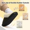 imageBesroad Kids Slippers Girls Boys Fuzzy House Slippers Warm Memory Foam House Shoes Soft Plush Bedroom Slippers Slides Indoor OutdoorGreen