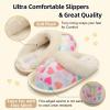 imageBesroad Kids Slippers Girls Boys Fuzzy House Slippers Warm Memory Foam House Shoes Soft Plush Bedroom Slippers Slides Indoor OutdoorHart