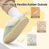 imageBesroad Kids Slippers Girls Boys Fuzzy House Slippers Warm Memory Foam House Shoes Soft Plush Bedroom Slippers Slides Indoor OutdoorLight Green