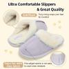 imageBesroad Kids Slippers Girls Boys Fuzzy House Slippers Warm Memory Foam House Shoes Soft Plush Bedroom Slippers Slides Indoor OutdoorLight Purple