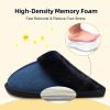 imageBesroad Kids Slippers Girls Boys Fuzzy House Slippers Warm Memory Foam House Shoes Soft Plush Bedroom Slippers Slides Indoor OutdoorNavy