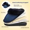 imageBesroad Kids Slippers Girls Boys Fuzzy House Slippers Warm Memory Foam House Shoes Soft Plush Bedroom Slippers Slides Indoor OutdoorNavy