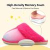 imageBesroad Kids Slippers Girls Boys Fuzzy House Slippers Warm Memory Foam House Shoes Soft Plush Bedroom Slippers Slides Indoor OutdoorRose Pink