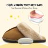 imageBesroad Kids Slippers Girls Boys Fuzzy House Slippers Warm Memory Foam House Shoes Soft Plush Bedroom Slippers Slides Indoor OutdoorTan