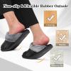 imageBesroad Mens Slippers Memory Foam House Slippers Warm Fuzzy Bedroom Slide House Shoes Indoor Outdoor ScuffBlack Plaide