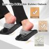 imageBesroad Mens Slippers Memory Foam House Slippers Warm Fuzzy Bedroom Slide House Shoes Indoor Outdoor ScuffBlack Stripe