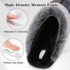 imageBesroad Mens Slippers Memory Foam House Slippers Warm Fuzzy Bedroom Slide House Shoes Indoor Outdoor ScuffBrown Blue Plaid