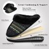 imageBesroad Mens Slippers Memory Foam House Slippers Warm Fuzzy Bedroom Slide House Shoes Indoor Outdoor ScuffBrown Bohemia