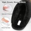 imageBesroad Mens Slippers Memory Foam House Slippers Warm Fuzzy Bedroom Slide House Shoes Indoor Outdoor ScuffBrown Stripe