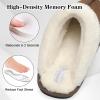 imageBesroad Mens Slippers Memory Foam House Slippers Warm Fuzzy Bedroom Slide House Shoes Indoor Outdoor ScuffCoffee