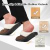 imageBesroad Mens Slippers Memory Foam House Slippers Warm Fuzzy Bedroom Slide House Shoes Indoor Outdoor ScuffCoffee