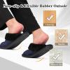 imageBesroad Mens Slippers Memory Foam House Slippers Warm Fuzzy Bedroom Slide House Shoes Indoor Outdoor ScuffNavy