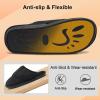 imageBesroad Womens Slippers Wide Diabetic Shoes Adjustable House Slippers Memory Foam Bedroom Shoes Arthritis Edema Indoor OutdoorBlack