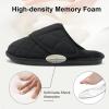imageBesroad Womens Slippers Wide Diabetic Shoes Adjustable House Slippers Memory Foam Bedroom Shoes Arthritis Edema Indoor OutdoorBlack