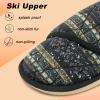 imageBesroad Womens Slippers Wide Diabetic Shoes Adjustable House Slippers Memory Foam Bedroom Shoes Arthritis Edema Indoor OutdoorBrown Bohemia