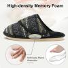 imageBesroad Womens Slippers Wide Diabetic Shoes Adjustable House Slippers Memory Foam Bedroom Shoes Arthritis Edema Indoor OutdoorBrown Bohemia