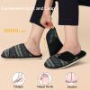 imageBesroad Womens Slippers Wide Diabetic Shoes Adjustable House Slippers Memory Foam Bedroom Shoes Arthritis Edema Indoor OutdoorBrown Bohemia