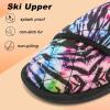 imageBesroad Womens Slippers Wide Diabetic Shoes Adjustable House Slippers Memory Foam Bedroom Shoes Arthritis Edema Indoor OutdoorColorful