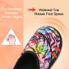 imageBesroad Womens Slippers Wide Diabetic Shoes Adjustable House Slippers Memory Foam Bedroom Shoes Arthritis Edema Indoor OutdoorColorful