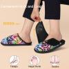 imageBesroad Womens Slippers Wide Diabetic Shoes Adjustable House Slippers Memory Foam Bedroom Shoes Arthritis Edema Indoor OutdoorColorful