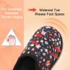 imageBesroad Womens Slippers Wide Diabetic Shoes Adjustable House Slippers Memory Foam Bedroom Shoes Arthritis Edema Indoor OutdoorFlower