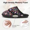 imageBesroad Womens Slippers Wide Diabetic Shoes Adjustable House Slippers Memory Foam Bedroom Shoes Arthritis Edema Indoor OutdoorFlower