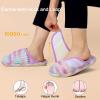 imageBesroad Womens Slippers Wide Diabetic Shoes Adjustable House Slippers Memory Foam Bedroom Shoes Arthritis Edema Indoor OutdoorGradient Purple