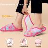 imageBesroad Womens Slippers Wide Diabetic Shoes Adjustable House Slippers Memory Foam Bedroom Shoes Arthritis Edema Indoor OutdoorGradient Rose